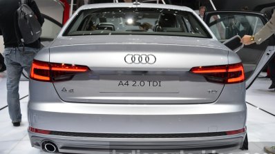 India-bound 2016 Audi A4 rear at the IAA 2015