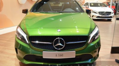India-bound 2016 Mercedes A Class (facelift) front at IAA 2015