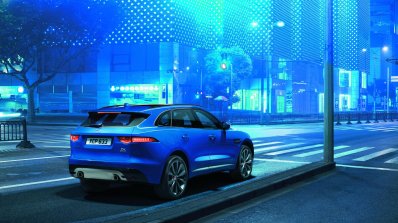 Jaguar F-Pace rear three quarters right press image