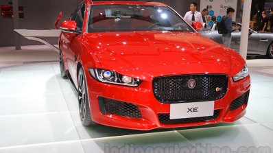 Jaguar XE S front angle at the 2015 Chengdu Motor Show