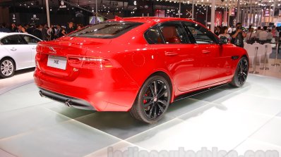 Jaguar XE S rear quarters at the 2015 Chengdu Motor Show