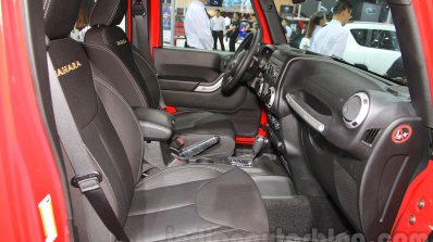 Jeep Wrangler Unlimited Sahara edition front seats at the 2015 Chengdu Motor Show