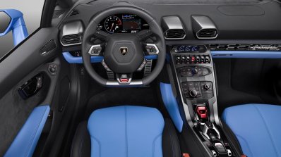 Lamborghini Huracan Spyder dashboard interior press image