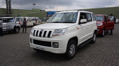 Mahindra TUV300 front three quarter first drive review