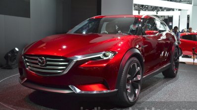 Mazda Koeru Concept front three quarter view at IAA 2015
