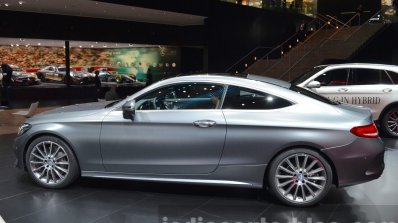 Mercedes C Class Coupe side at the IAA 2015