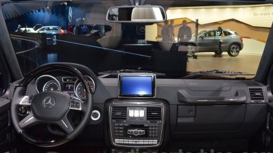 Mercedes G500 V8 dashboard at IAA 2015