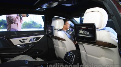Mercedes-Maybach S600 rear entertainment India launch