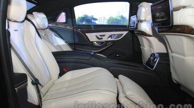 Mercedes-Maybach S600 rear seats India launch