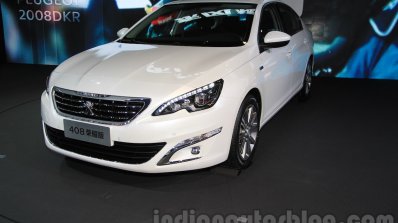 Peugeot 408 Glory Edition front quarters at the 2015 Chengdu Motor Show