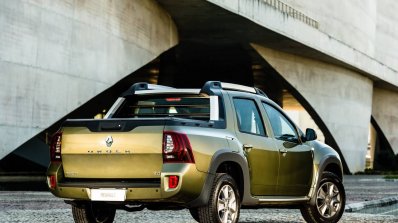 Renault Duster Oroch (Duster pick-up) rear three quarter launched in Brazil