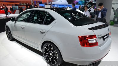 Skoda Octavia RS 230 rear three quarter left at IAA 2015