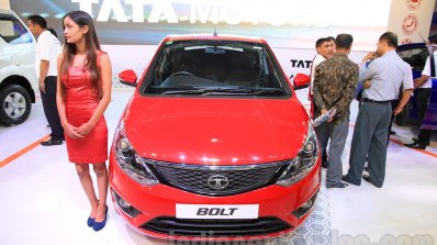 Tata Bolt front at the 2015 Nepal Auto Show