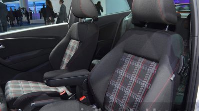 Volkswagen Polo GTI seat upholstery at IAA 2015
