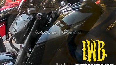 Yamaha MT-15 spied Indonesia fuel tank extension
