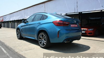 2015 BMW X6 M rear three quarter launched in India