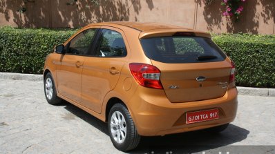 2015 Ford Figo rear quarter left first drive review