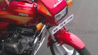 2015 Hero Splendor+ power start spied