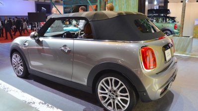 2015 Mini Convertible top deployed at the Tokyo Motor Show 2015