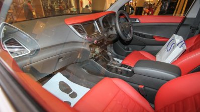 2016 Hyundai Tucson white red interior showcased in Malaysia