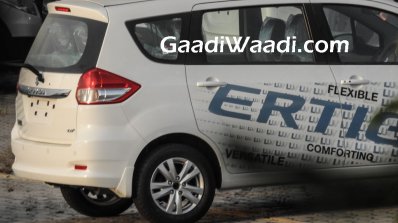 2016 Maruti Ertiga (facelift) rear end starts arriving at dealerships
