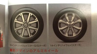 2016 Nissan Dayz Highway Star rims options leaked in brochure