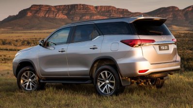 2016 Toyota Fortuner rear quarter launched in Australia