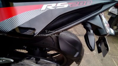 Bajaj Pulsar RS200 Demon Black tail section (Fear the Black)