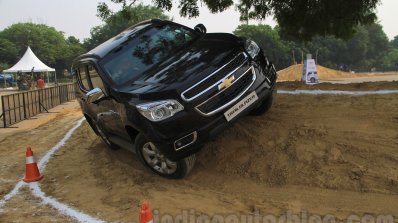 Chevrolet Trailblazer off-road front India launch