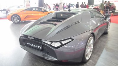 DC Avanti Gray rear quarter at APS 2015