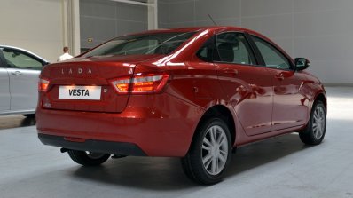 Lada Vesta rear three quarter undisguised
