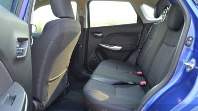 Maruti Baleno Diesel rear legroom min Review