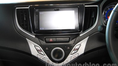 Maruti Baleno center console launch images
