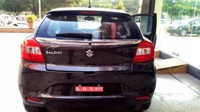Maruti Baleno rear NEXA showroom spied