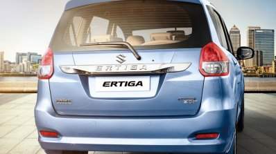 Maruti Ertiga facelift rear press shots