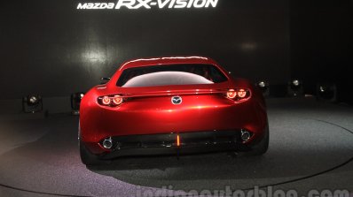 Mazda RX Vision rear at the 2015 Tokyo motor show