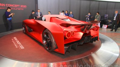 Nissan Concept 2020 Vision Gran Turismo rear quarter at the 2015 Tokyo Motor Show