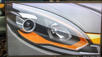 Proton Iriz Active Mk2 concept headlamp debuts at the Alami Proton 2015