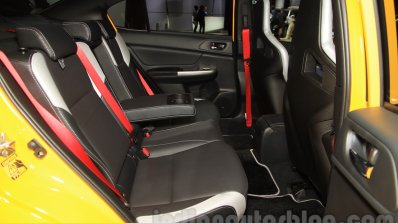 Subaru WRX STi S207 Limited Edition rear cabin at the 2015 Tokyo Motor Show
