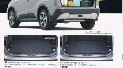 Suzuki Escudo brochure boot space leaked