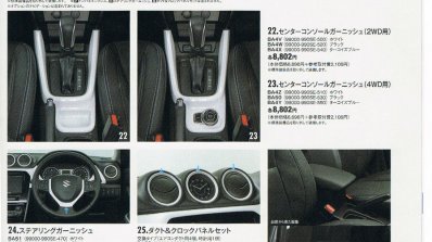 Suzuki Escudo brochure interior features leaked