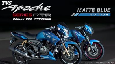 Tvs Apache Rtr 180 Tvs Apache Rtr 160 Matte Blue Video