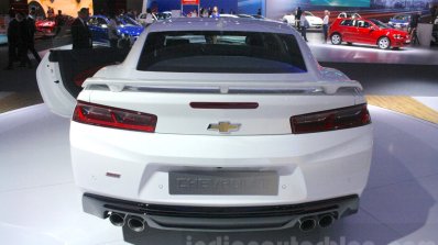 2016 Chevrolet Camaro rear at the 2015 Dubai Motor Show