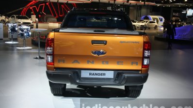 2016 Ford Ranger Wildtrak rear at the 2015 Dubai Motor Show