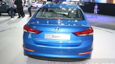 2016 Hyundai Elantra rear at 2015 Dubai Motor Show