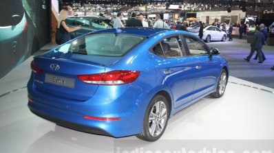 2016 Hyundai Elantra rear quarter at 2015 Dubai Motor Show
