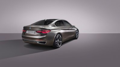 BMW Compact Sedan Concept rear three quarters press shots