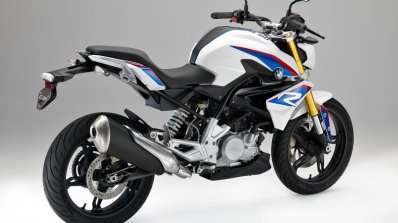 BMW G310R white rear quarter right unveiled