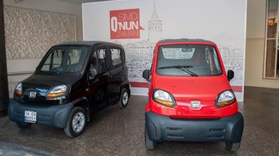 Bajaj Qute red and black launched in Turkey