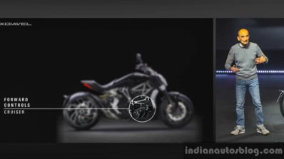 Ducati XDiavel forward foor rest EICMA 2015